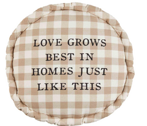 Love Home Round Pillow