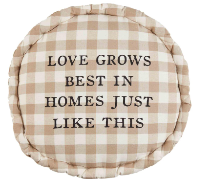 Love Home Round Pillow