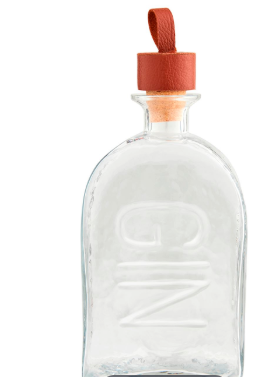 Gin Glass Leather Decanter