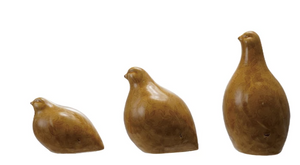 Terra-cotta Quail with Pattern