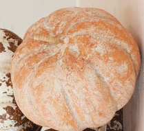 Metal and Paper Mache Pumpkin Distressed Finish Orange Medium