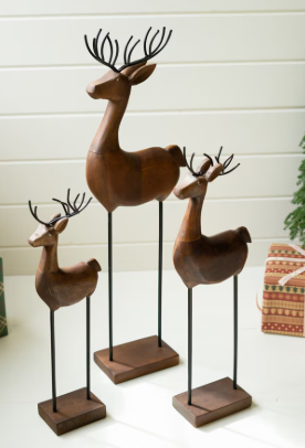 Wood and Iron Reindeer