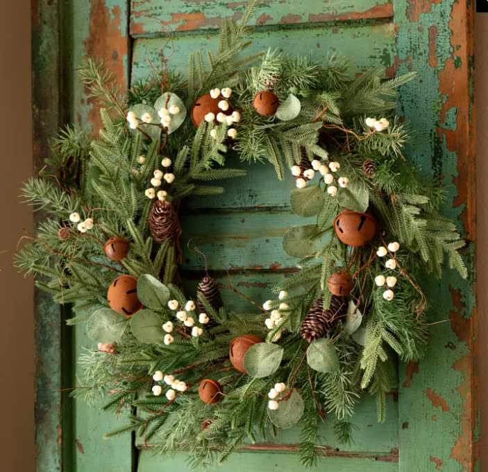 Snowberry Wreath With Bells
