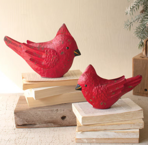 Painted Metal Cardinals