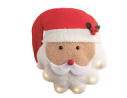 Santa Sherpa Light-Up Pillow