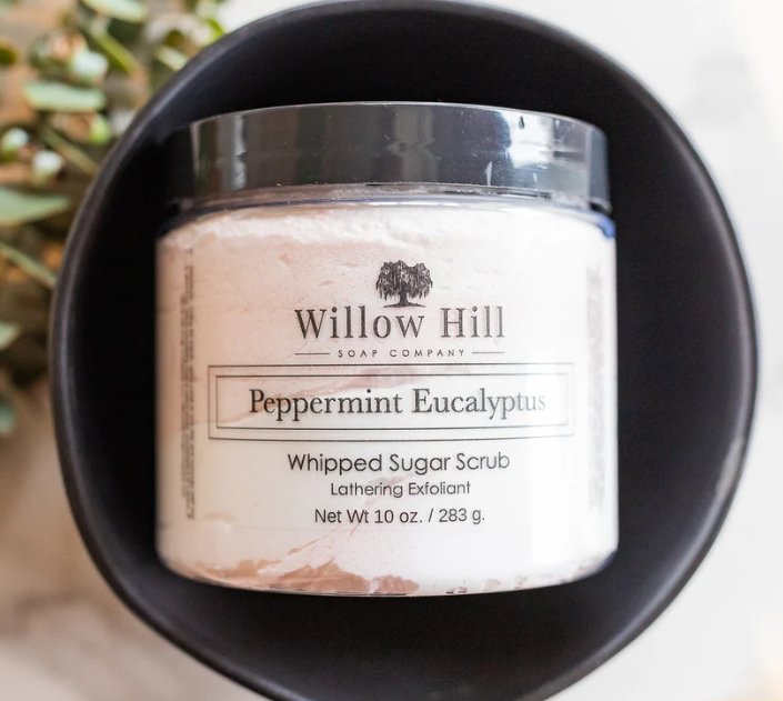 Peppermint Eucalyptus Whipped Sugar Scrub