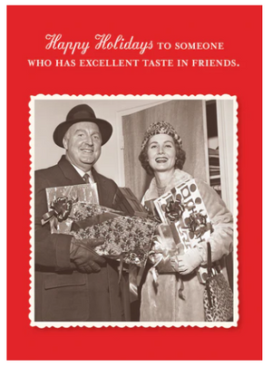 Excellent Taste Holiday Card