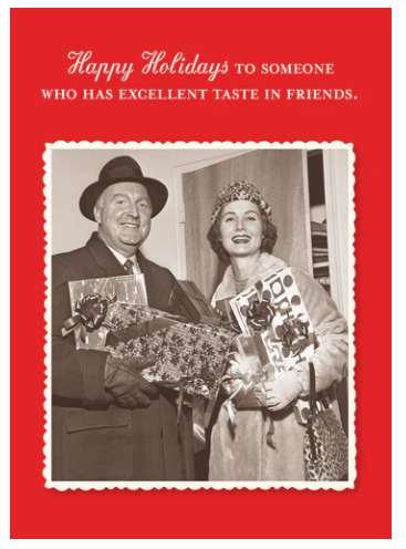 Excellent Taste Holiday Card