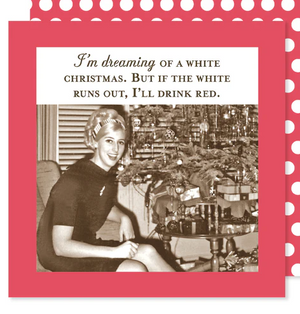 White Christmas Holiday Napkin