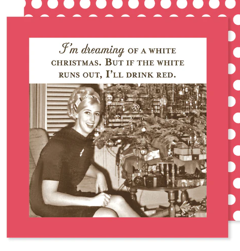 White Christmas Holiday Napkin