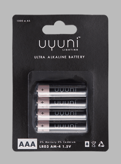 AAA Battery, 1,5V, 1000mAh, 4-pack