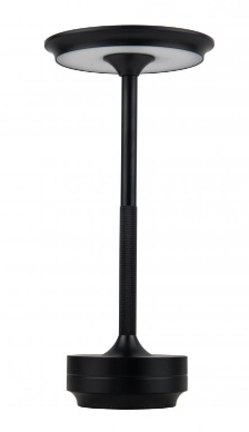 LED Rechargeable Lamp in Flat Black