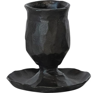 Hand-Forged Cast Iron Taper Holder