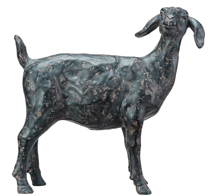 Resin Goat, Cast Iron Finish