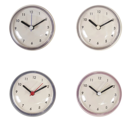 Plastic Clock with Suction Cup