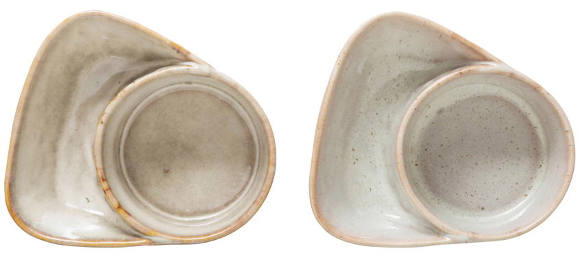 Stoneware Cracker and Soup Bowl, 2 Colors