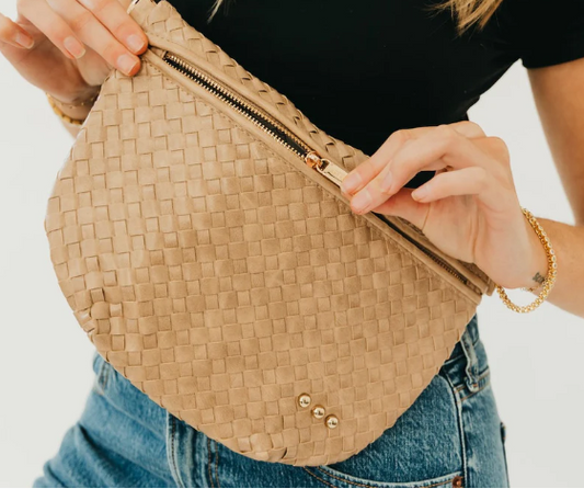 Westlyn Woven Bum Bag- Taupe