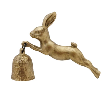 Pewter Rabbit Shaped Candle Snuffer, Antique Gold Finish