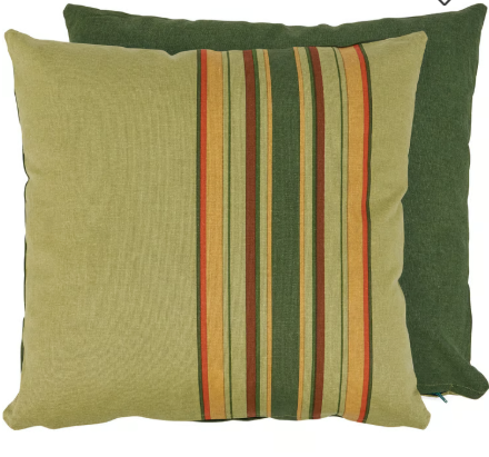 Striped Green Pillow