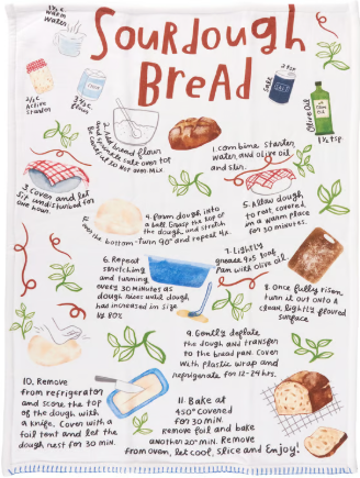 Sourdough Bread Recipe Kitchen Towel