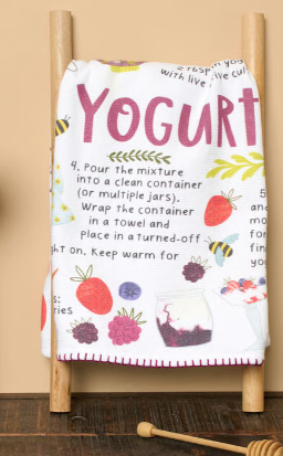 Yogurt Recipe Kitchen Towel