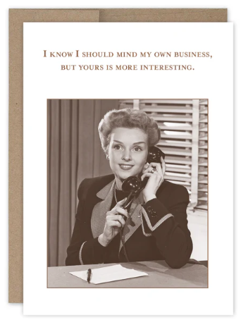 Mind My Own Business birthday  - Shannon Martin Design