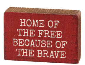 The Brave Block Sign