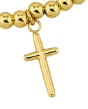 Gold Cross Slide Charm