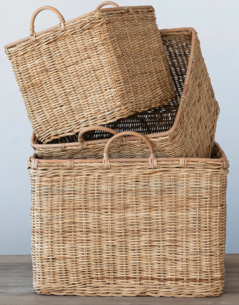 Rattan Baskets with handles