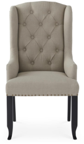 Tuft Back Dining Arm Chair - Taupe
