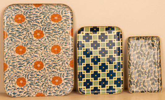 Pattern Play Decorative Iron Tray