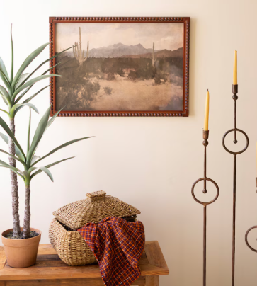 Framed with glass Desert Landscape print