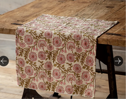 Clematis Botanical Print Cotton Dish Towel