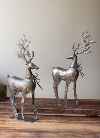 Rustic Metal Reindeer