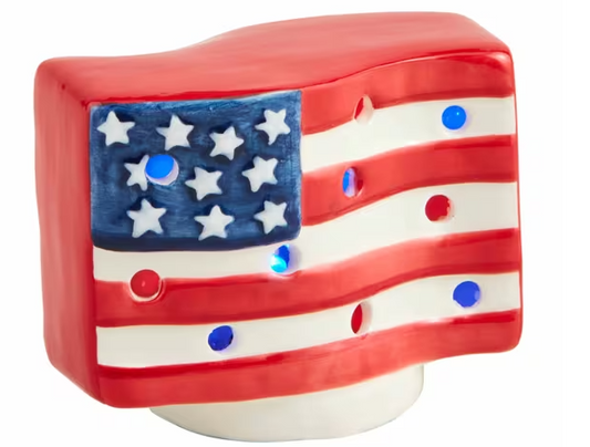 American Flag Light-Up Sitter
