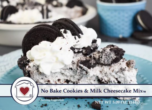 No-Bake Cookies & Milk Cheesecake Mix