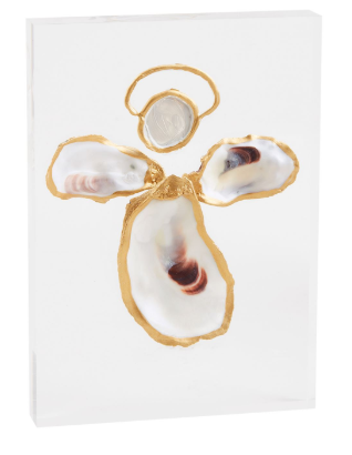 Angel Acrylic Oyster Plaque