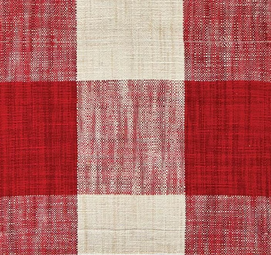 Monroe Check-Cranberry Table Runner