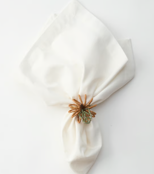 Beaded Pumpkin Napkin Ring