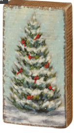 Cardinal Tree Block Sign