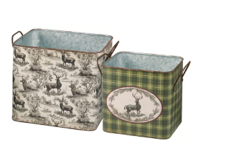 Deer Toile Bins 2 styles