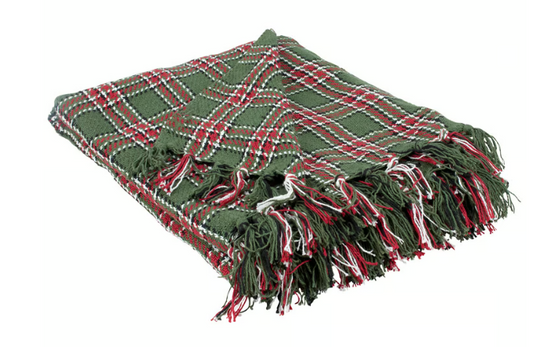 Cabin Christmas Plaid Throw
