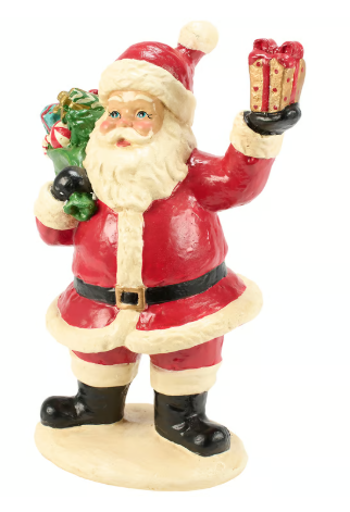 Santa With Gifts Figurine
