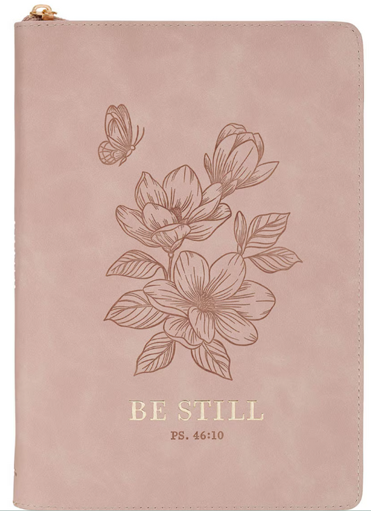 Be Still Pink Floral Journal