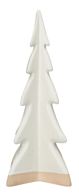 Stoneware Tree, Reactive Glaze, Cream Color & Unglazed