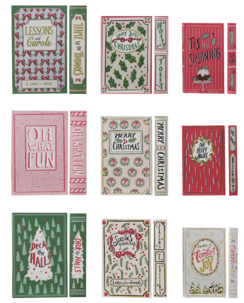 Christmas Canvas Book Storage Box (Assorted Styles)