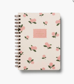 Pink Flower Spiral Notebook
