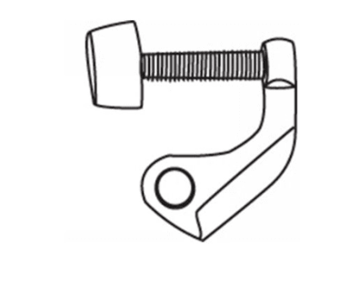 Door Saver Hinge Stop US3 #01212 Polished Brass