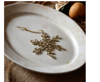 Large Jeweled Snowflake Ornament