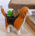 Ceramic Dog Planters